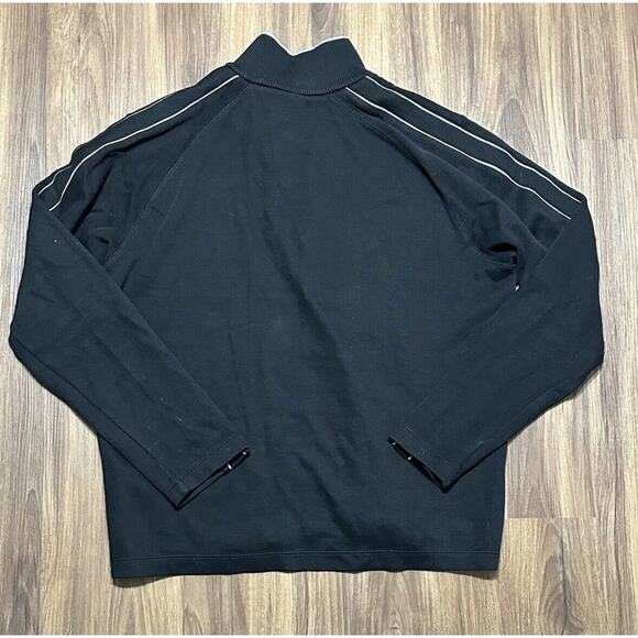 Hugo Boss Quarter Snap Henley Shirt Pullover Mock Neck Black Men's Sz L - Picture 8 of 8